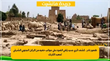 ظهور نادر.. كشف أثري جديد يُلقي الضوء على جوانب خفية من الركن الجنوبي الشرقي لمعبد الكرنك 2